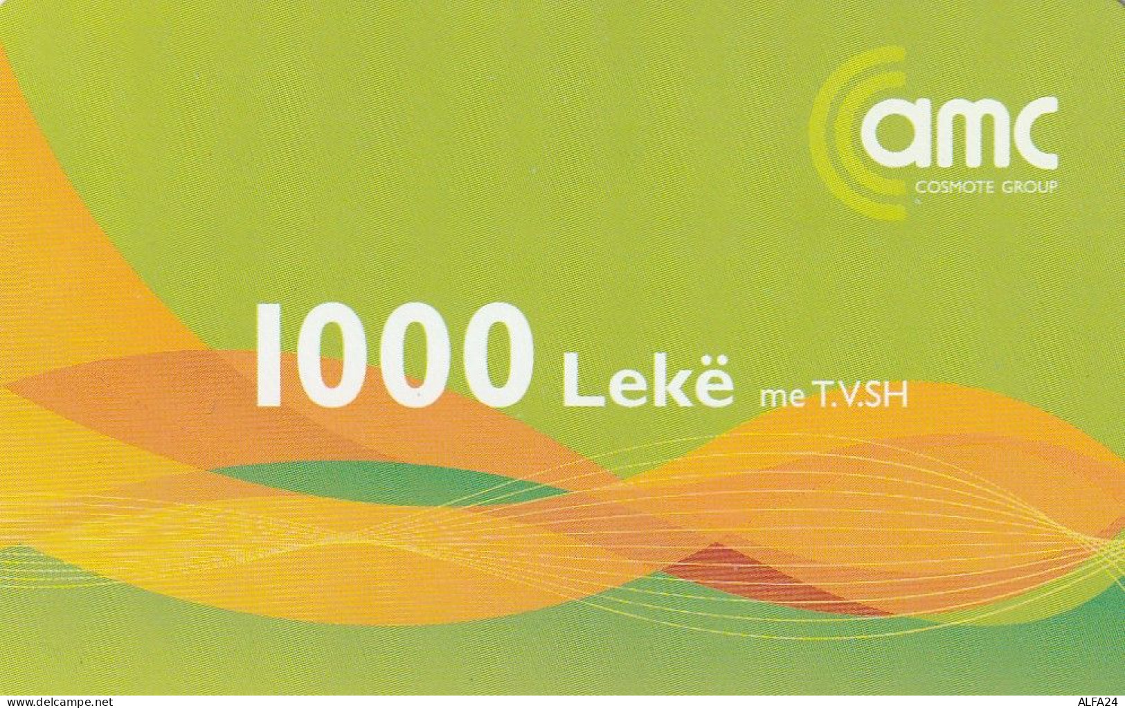 PREPAID PHONE CARD ALBANIA  (CV3798 - Albania