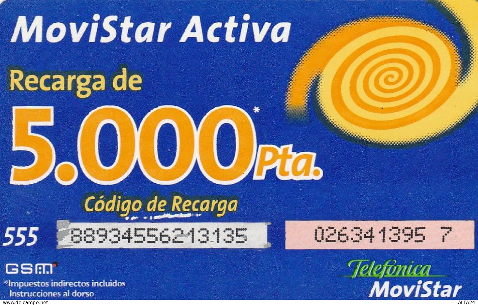 PREPAID PHONE CARD SPAGNA  (CV3668 - Other & Unclassified