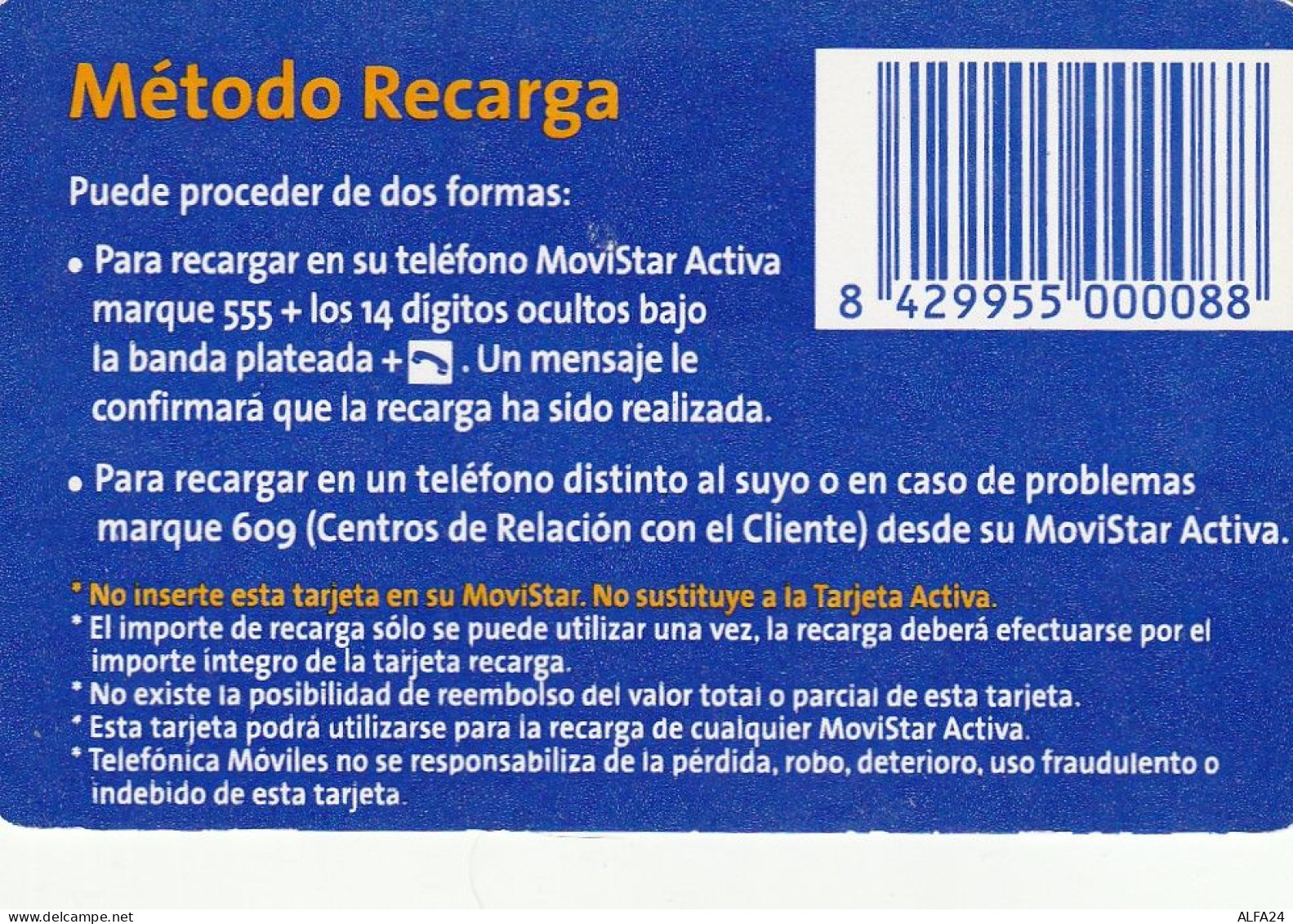 PREPAID PHONE CARD SPAGNA  (CV3668 - Otros & Sin Clasificación