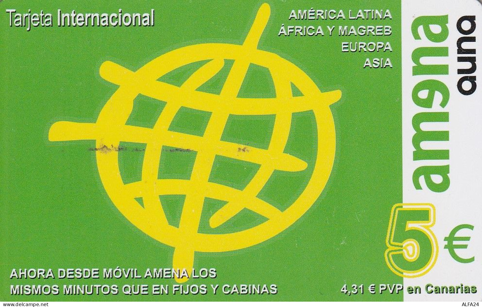 PREPAID PHONE CARD SPAGNA  (CV3637 - Other & Unclassified