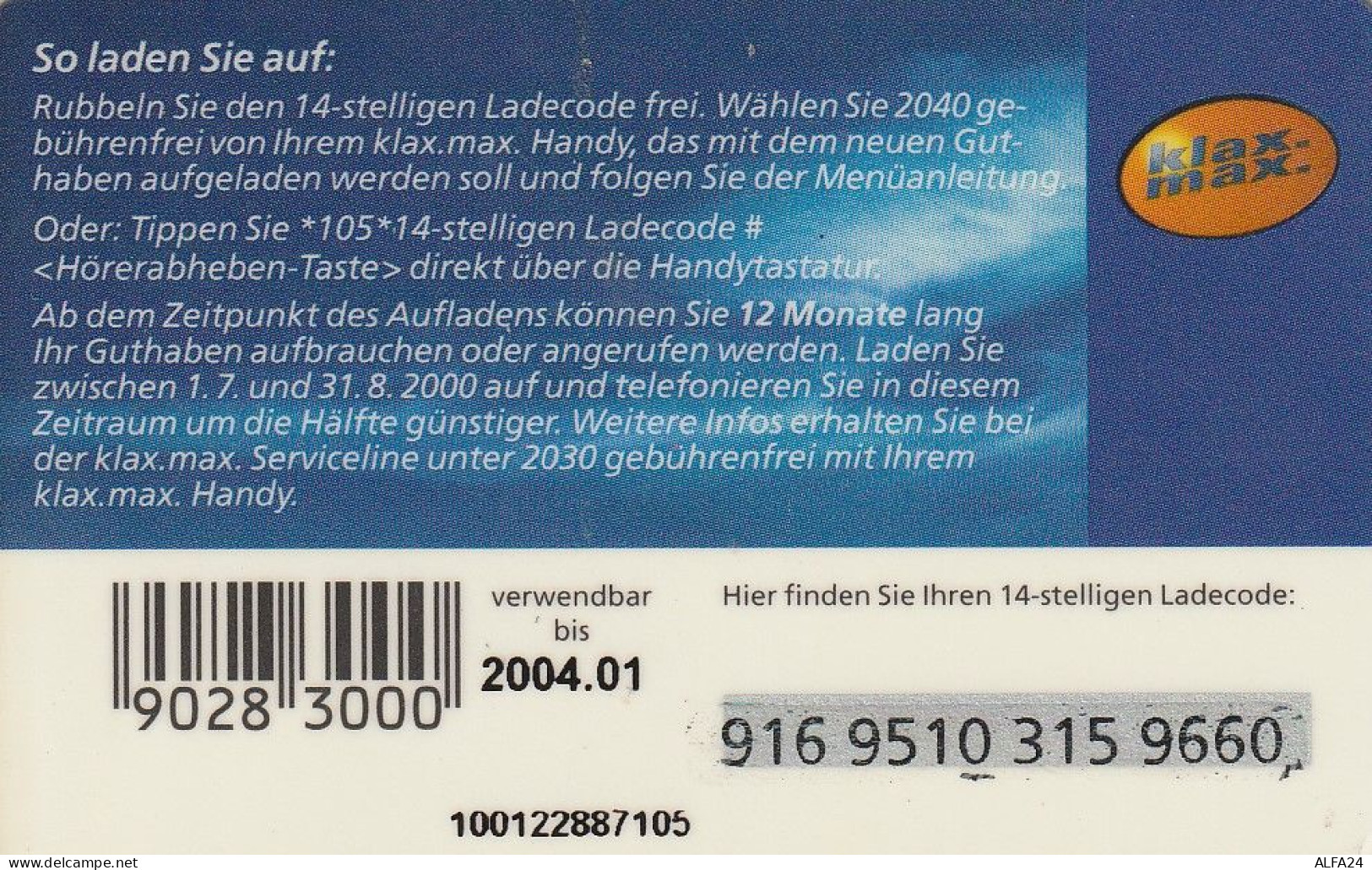 PREPAID PHONE CARD AUSTRIA  (CV3347 - Austria