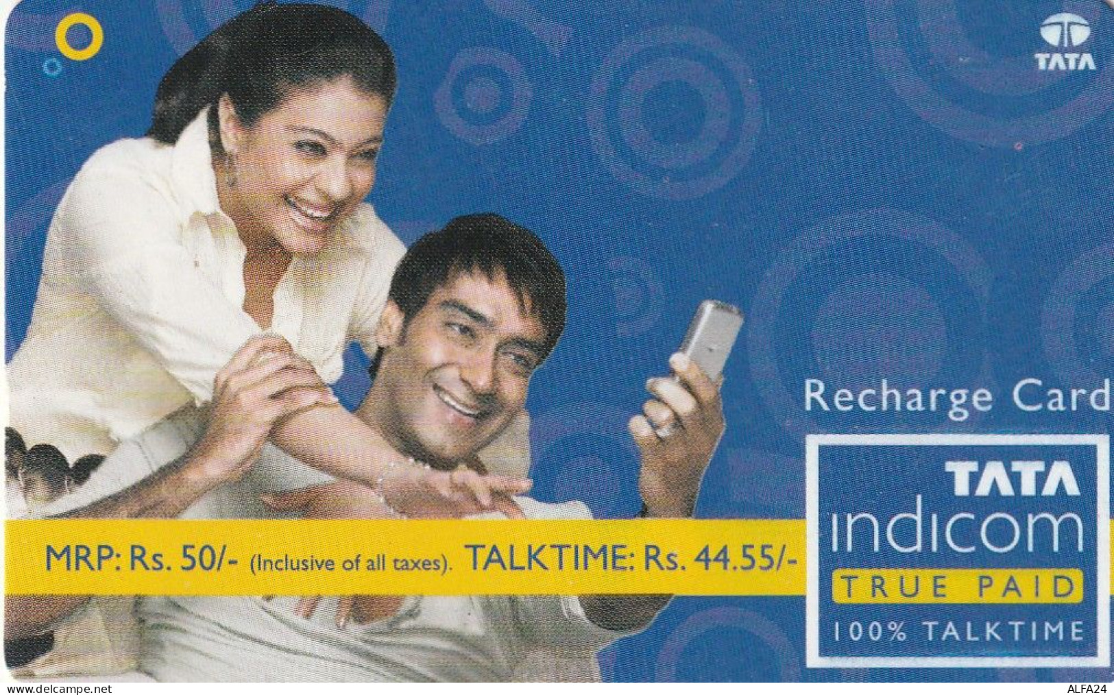 PREPAID PHONE CARD INDIA  (CV3312 - Inde
