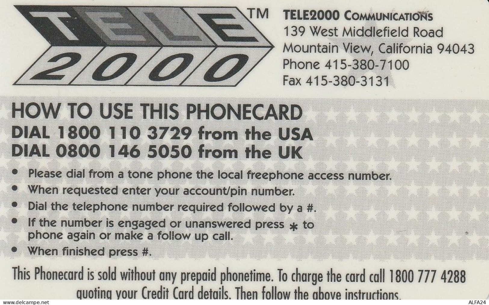 PREPAID PHONE CARD STATI UNITI SPICE GIRLS (CV5177 - Music