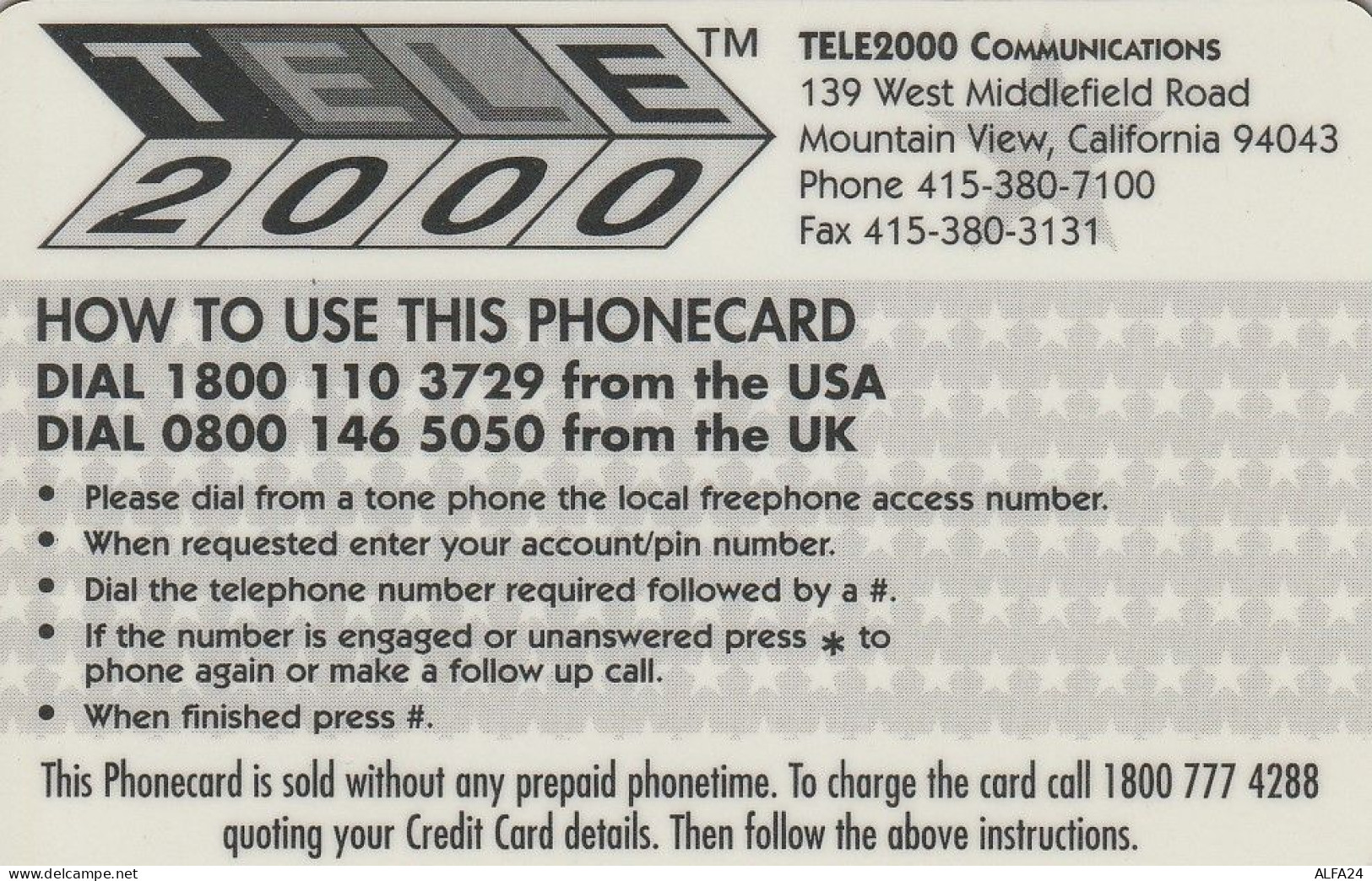 PREPAID PHONE CARD STATI UNITI SPICE GIRLS (CV5183 - Music