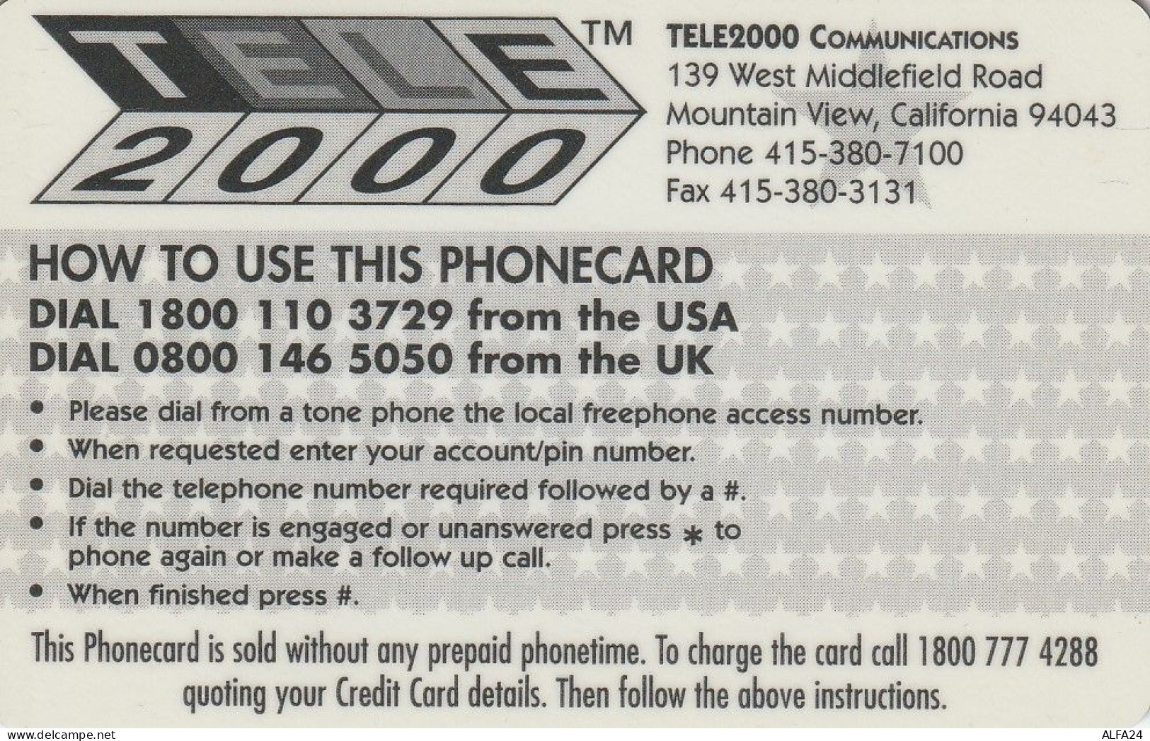 PREPAID PHONE CARD STATI UNITI DISNEY (CV5055 - Disney