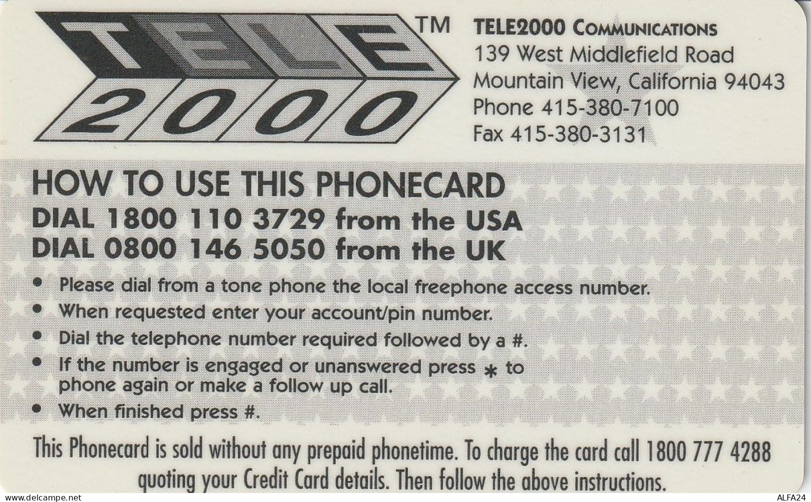 PREPAID PHONE CARD STATI UNITI DISNEY (CV5026 - Disney
