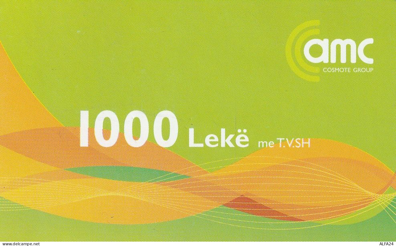 PREPAID PHONE CARD ALBANIA  (CV3937 - Albania