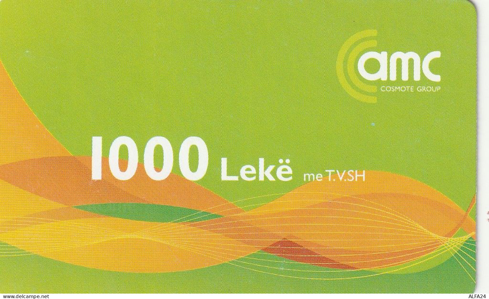 PREPAID PHONE CARD ALBANIA  (CV3936 - Albanie