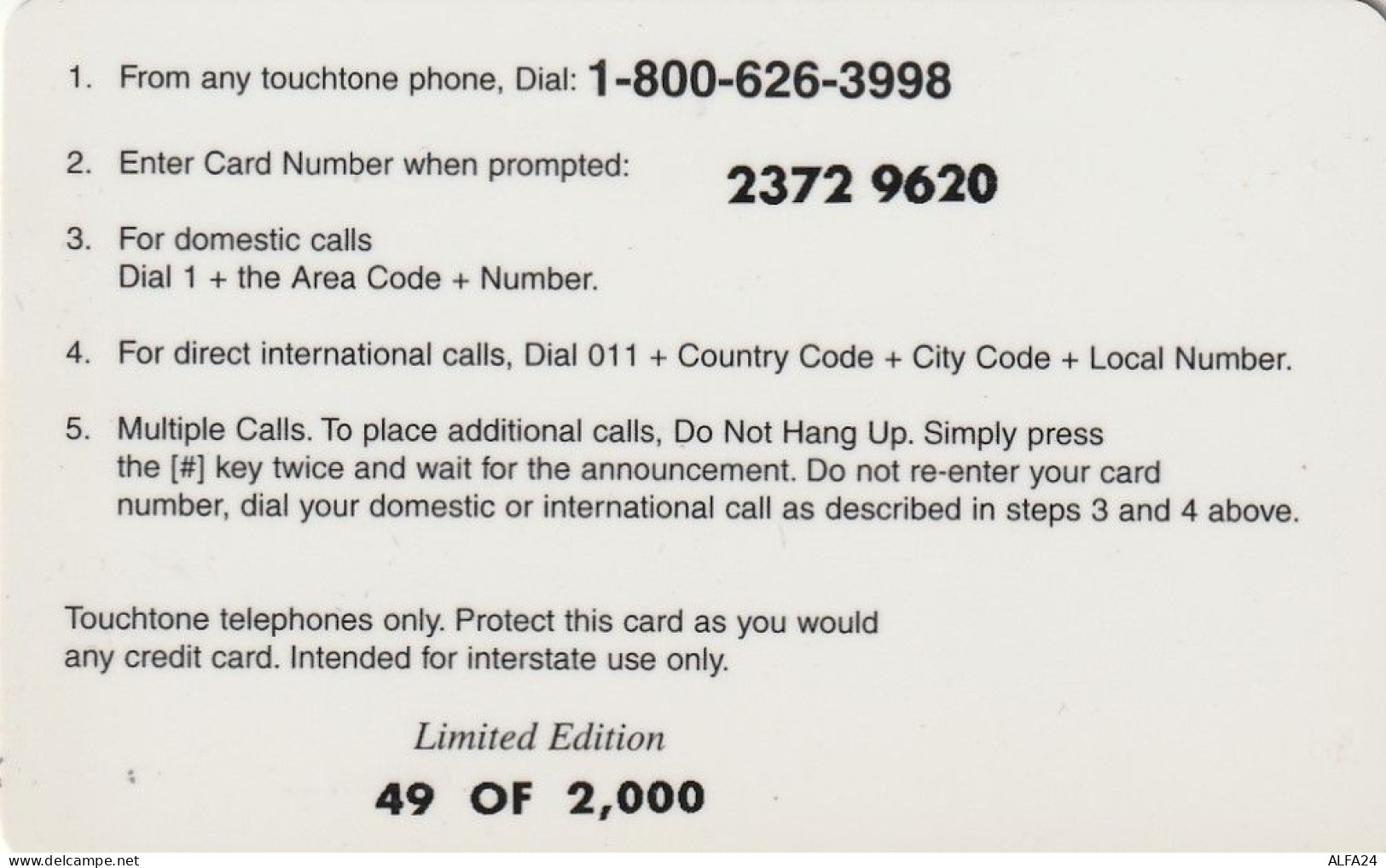 PREPAID PHONE CARD STATI UNITI DISNEY (CV5974 - Disney