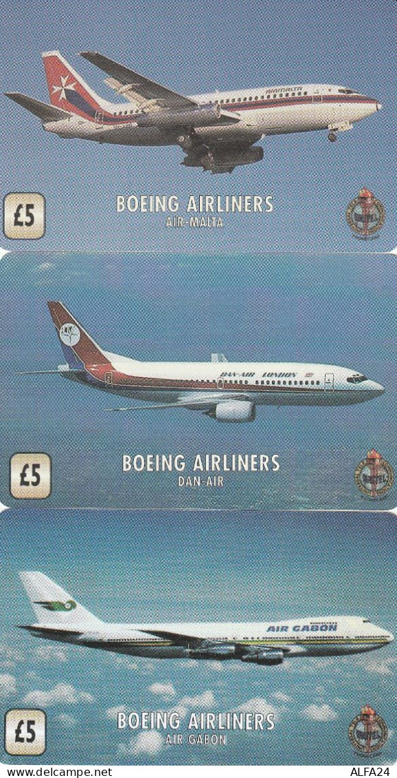 3 PREPAID PHONE CARDS AEREI (CV5589 - Aviones