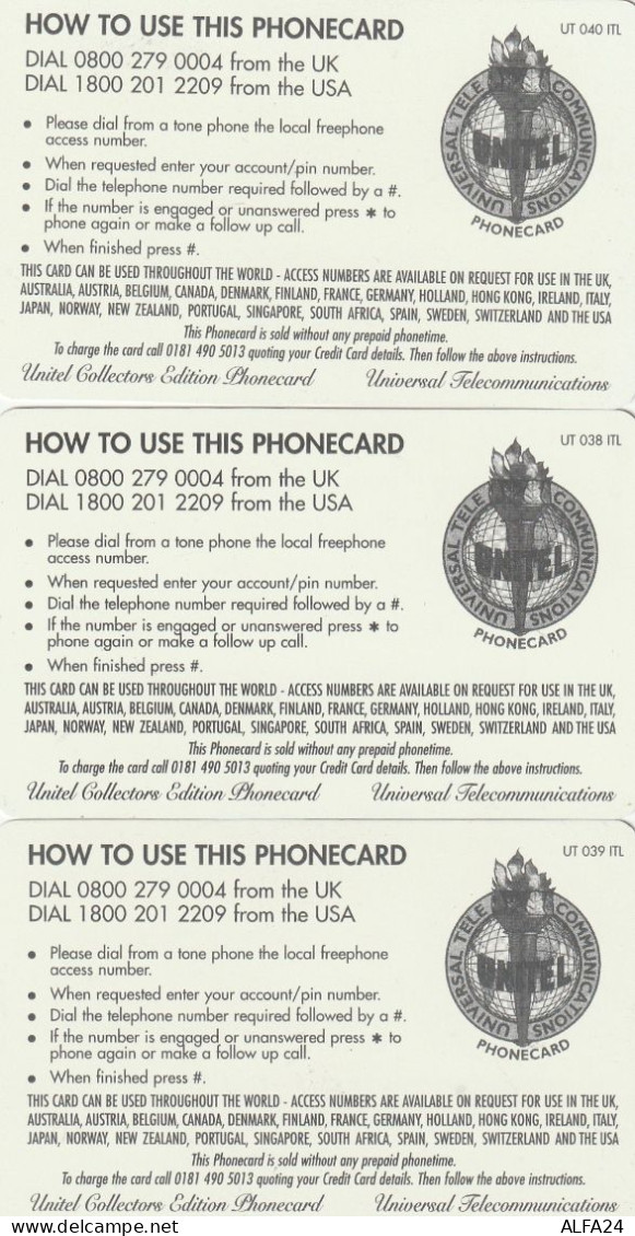 3 PREPAID PHONE CARDS AEREI (CV5587 - Flugzeuge