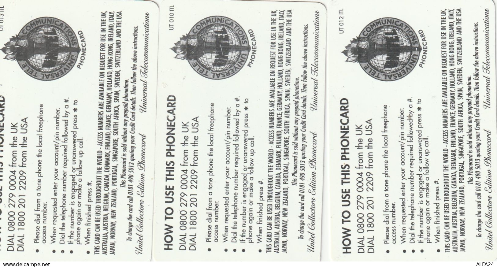 3 PREPAID PHONE CARDS UCCELLI (CV5575 - Uccelli Canterini Ed Arboricoli