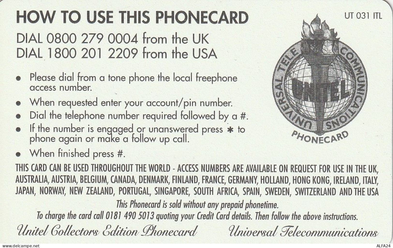 PREPAID PHONE CARD UK VENEZIA MURANO (CV5549 - BT Kaarten Voor Hele Wereld (Vooraf Betaald)