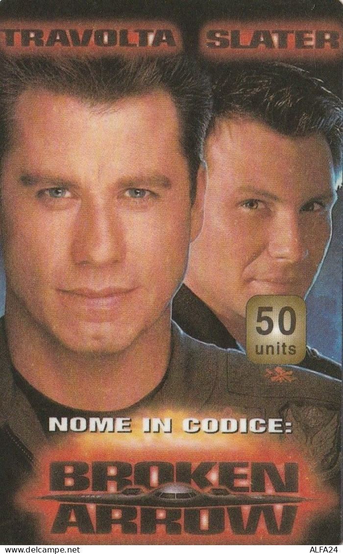 PREPAID PHONE CARD STATI UNITI TRAVOLTA /SLATER (CV5543 - Cinema