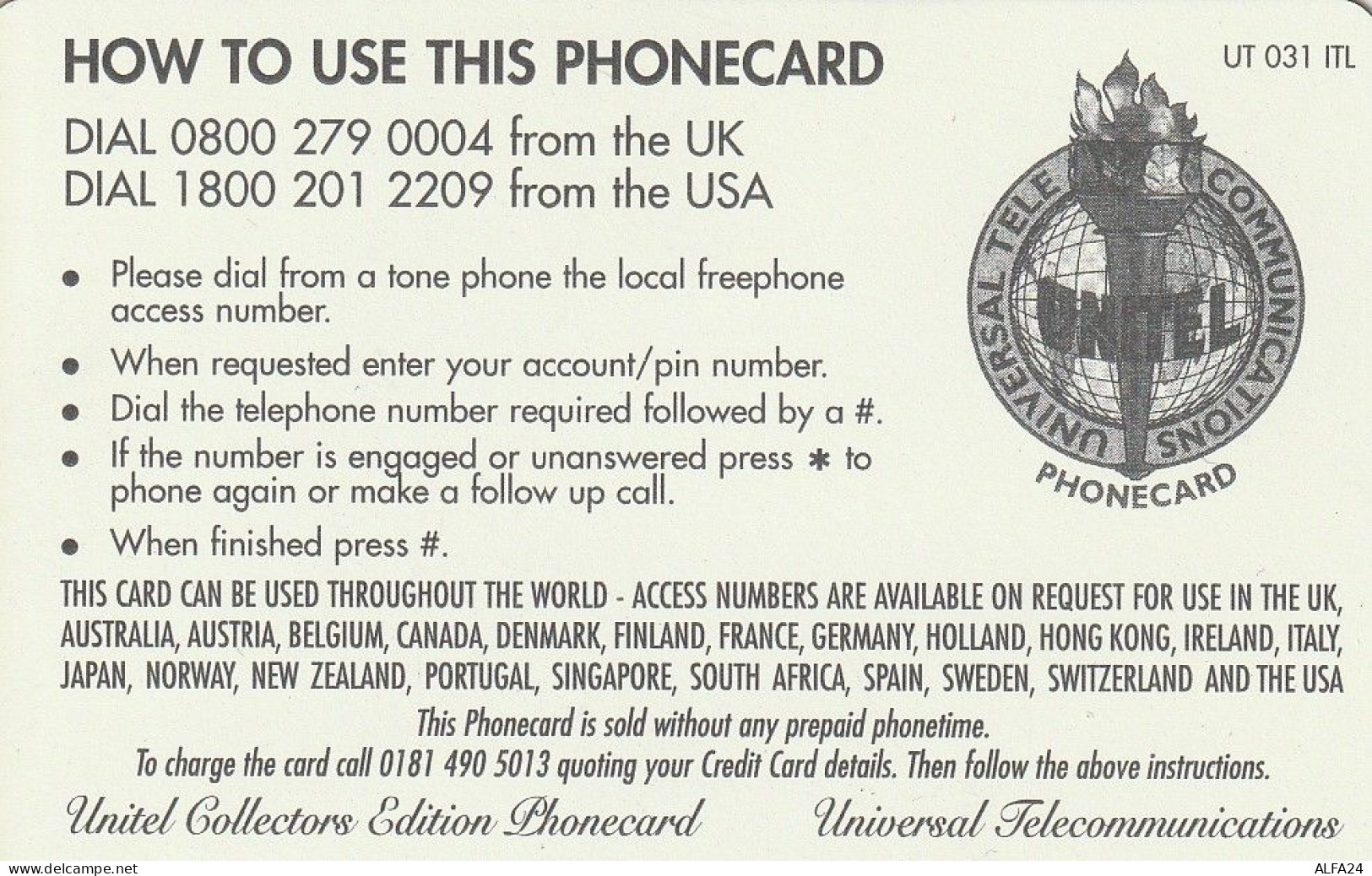 PREPAID PHONE CARD UK VENEZIA MURANO (CV5547 - BT Allgemein (Prepaid)