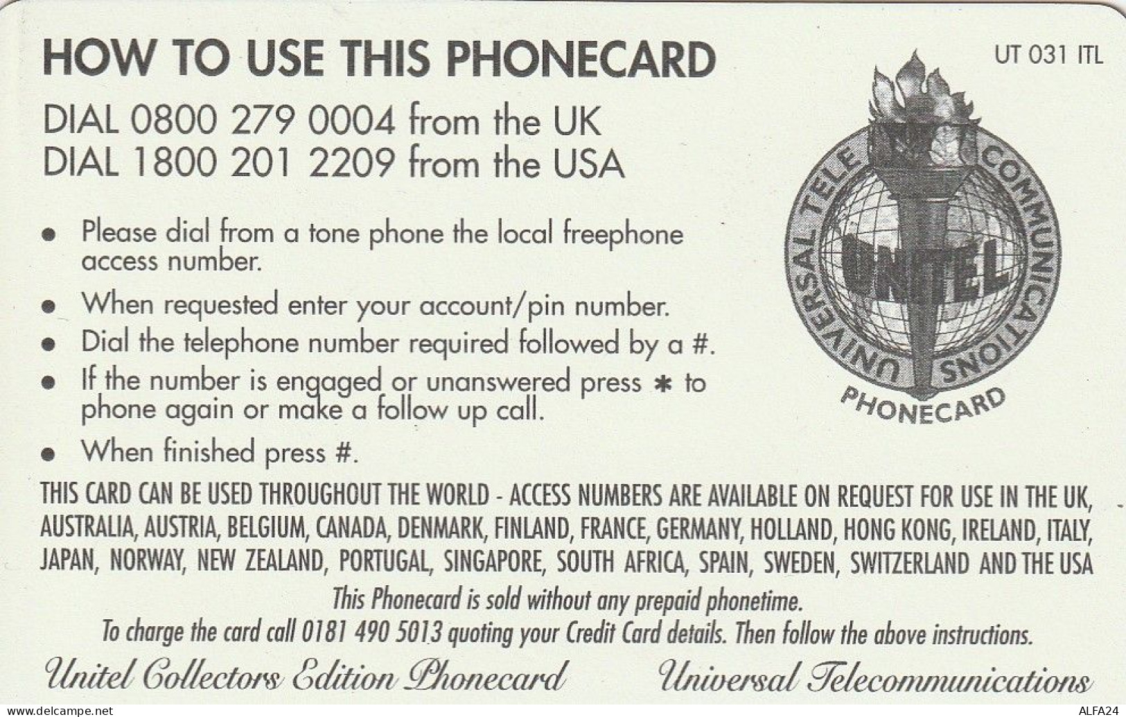 PREPAID PHONE CARD UK VENEZIA MURANO (CV5535 - BT Kaarten Voor Hele Wereld (Vooraf Betaald)