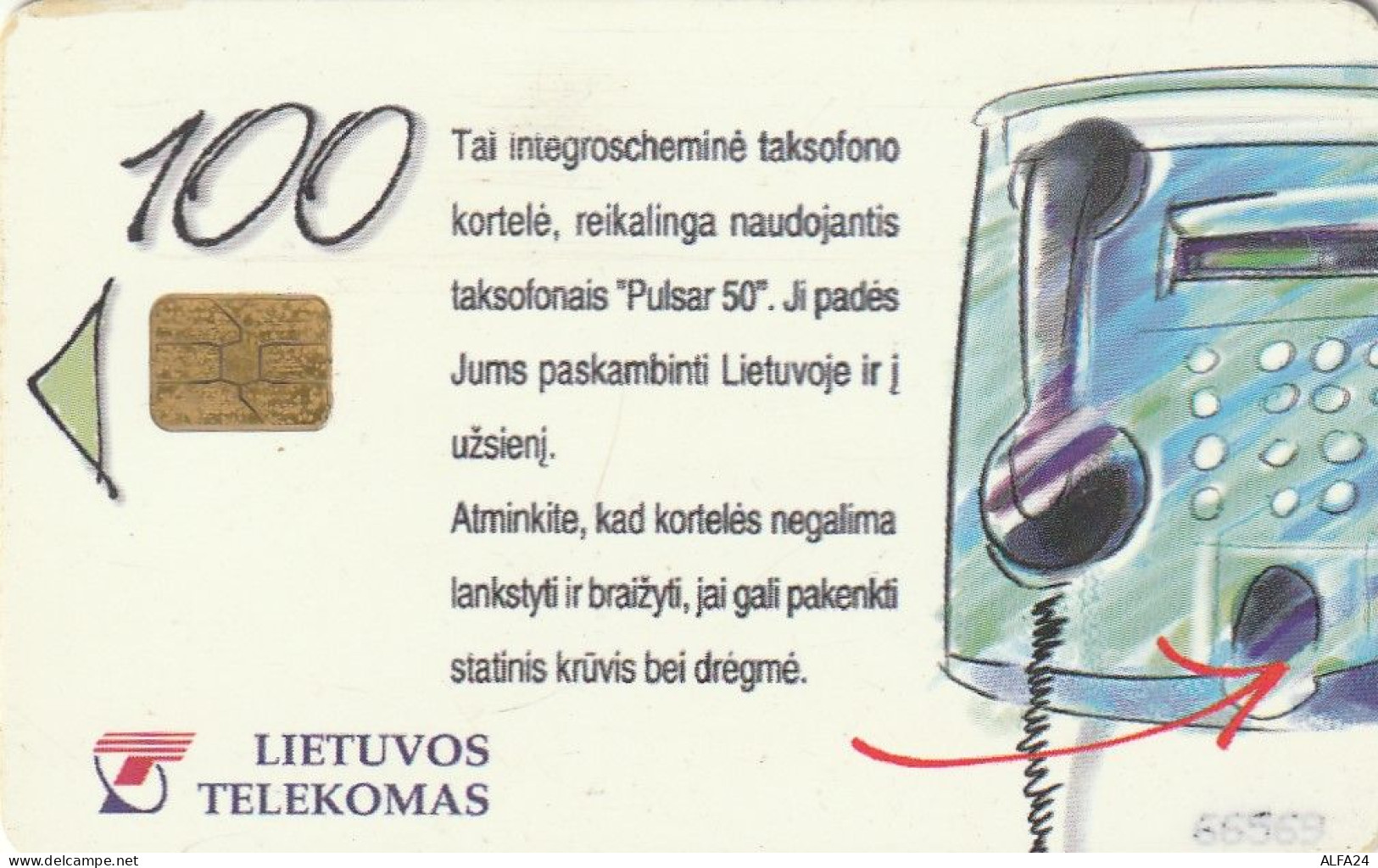 PHONE CARD LITUANIA  (CV7064 - Litauen