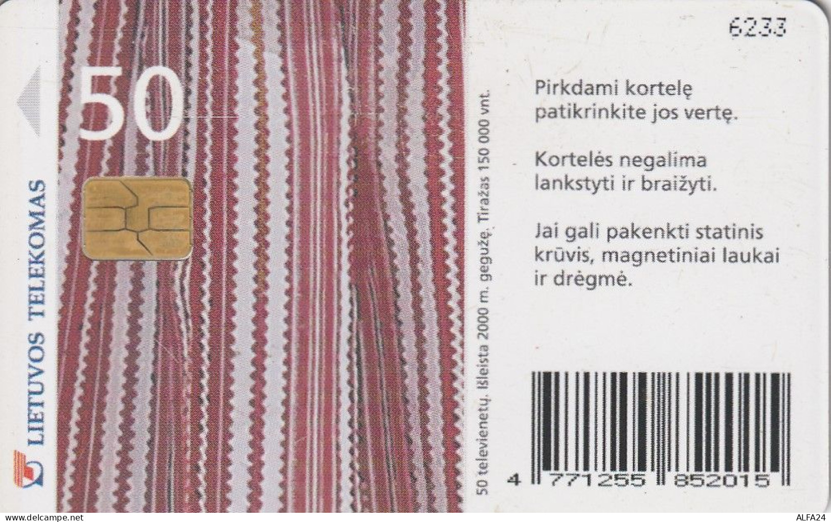 PHONE CARD LITUANIA  (CV7059 - Lituania