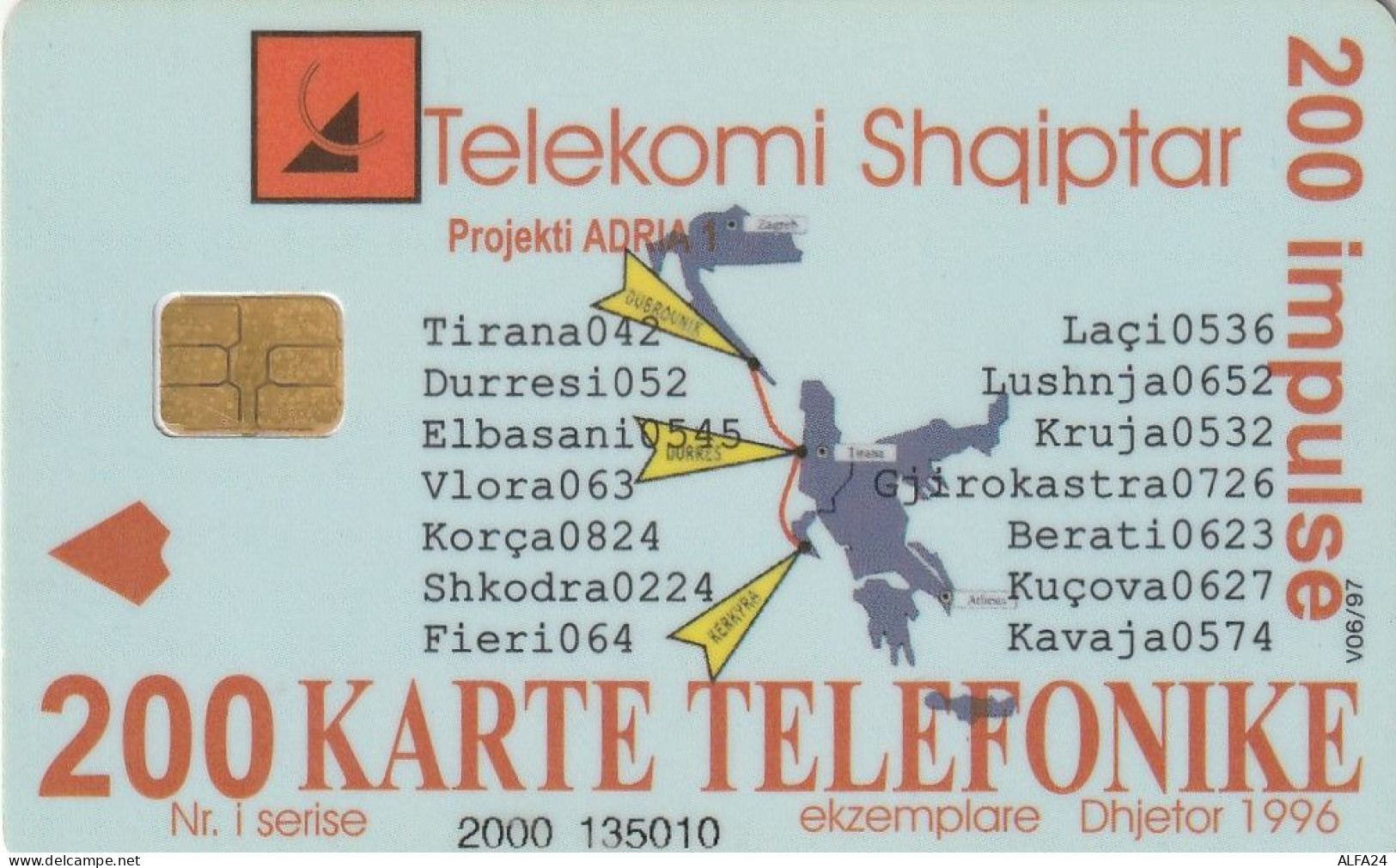 PHONE CARD ALBANIA  (CV7036 - Albanië