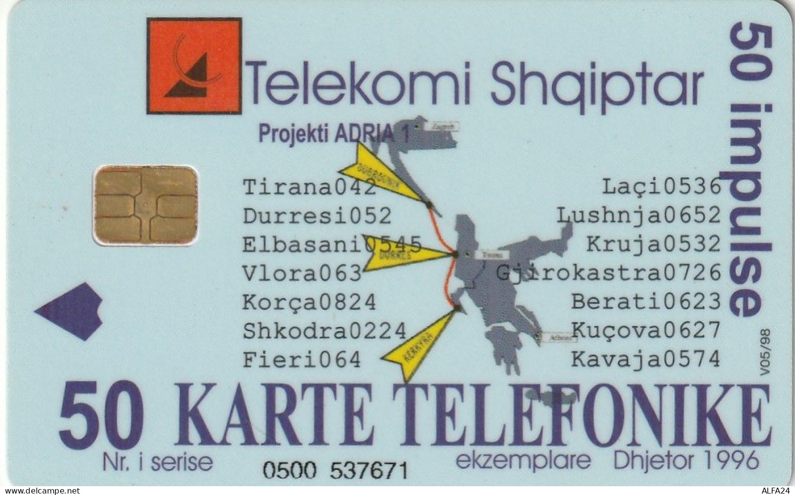 PHONE CARD ALBANIA  (CV7034 - Albania