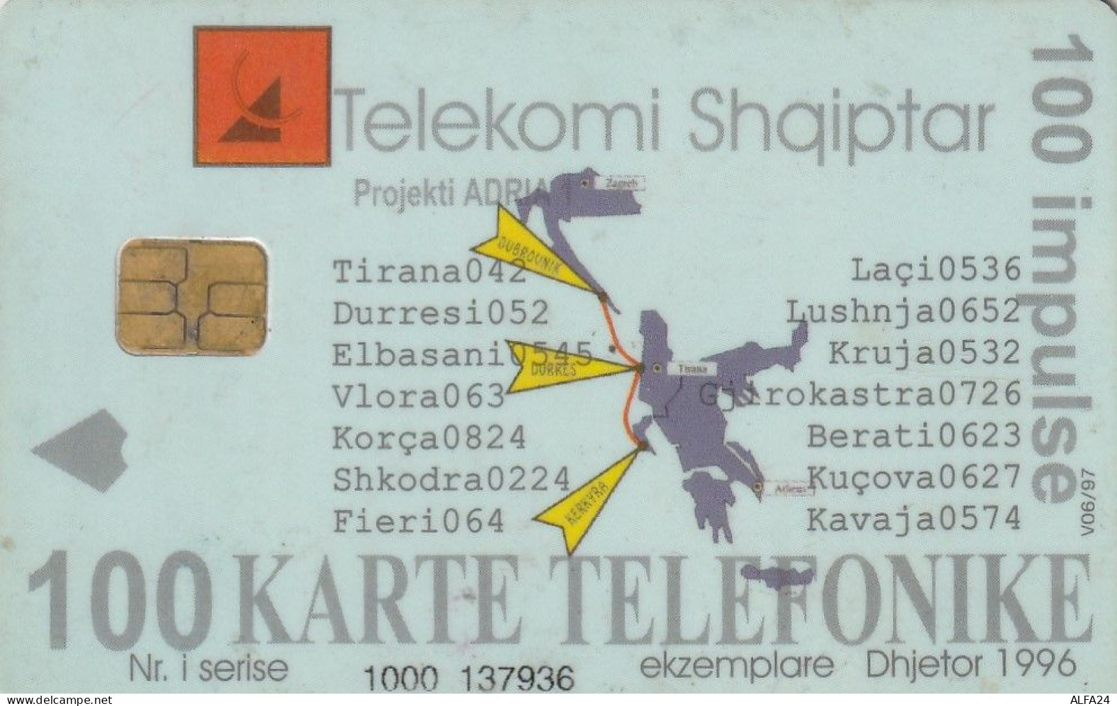 PHONE CARD ALBANIA  (CV7033 - Albanien