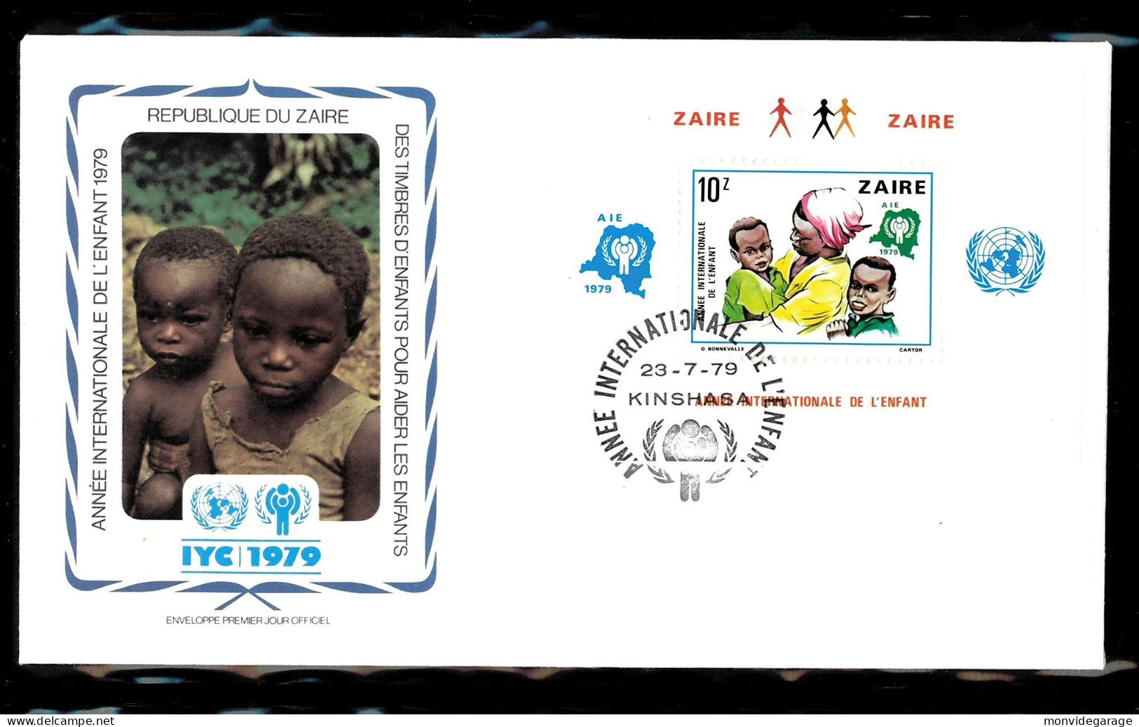 République Du Zaire - Année Internationale De L'enfant 1979 - Premier Jour - IJDK 035 - UNICEF