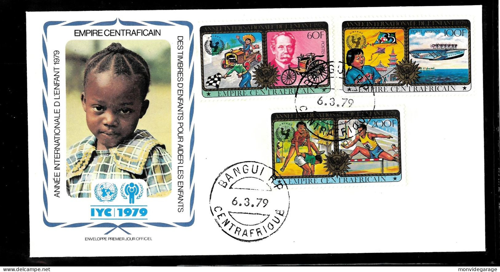 Empire Centraficain - Année Internationale De L'enfant 1979 - Premier Jour - IJDK 037 - UNICEF