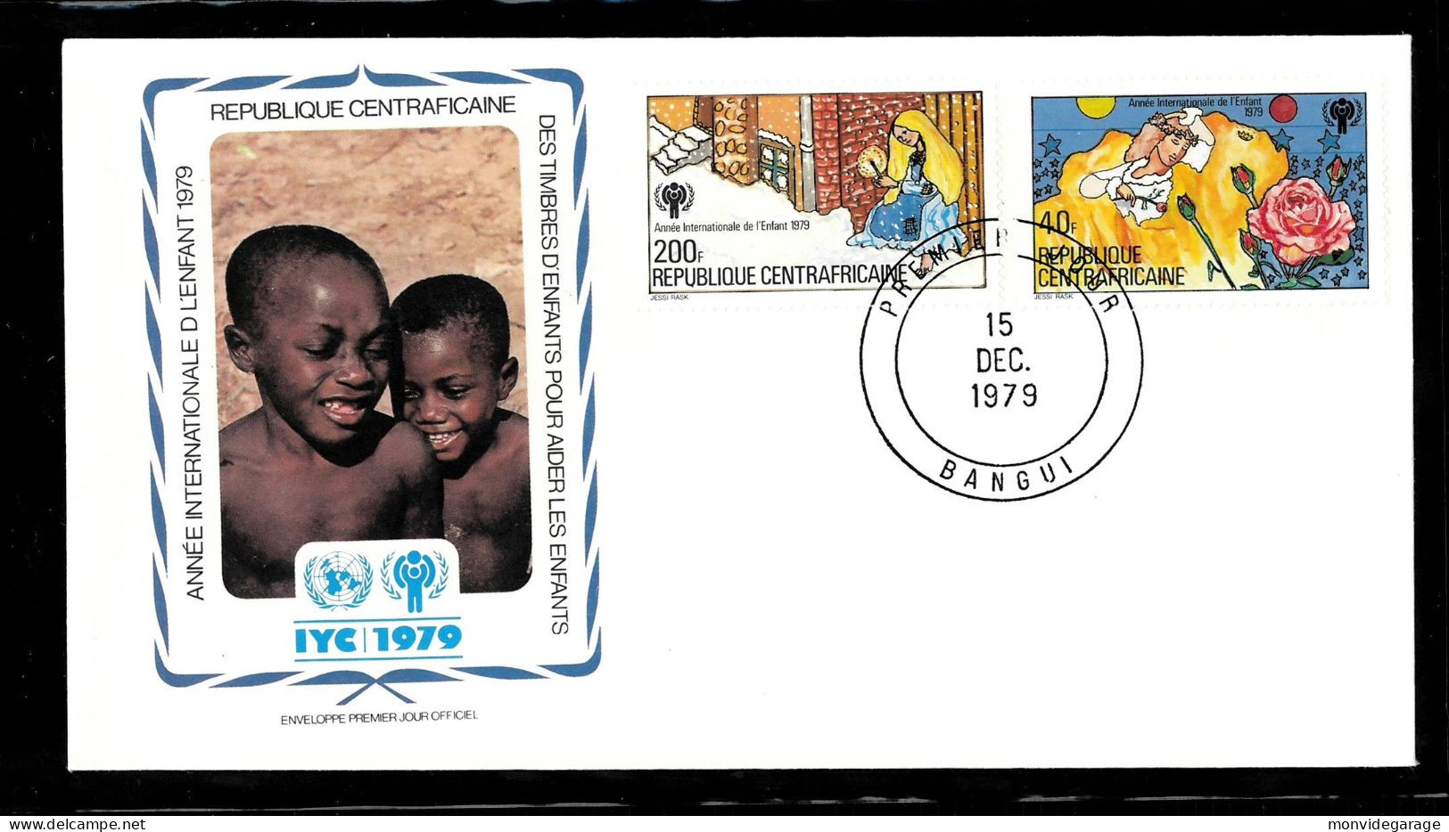 Republique Centraficaine - Année Internationale De L'enfant 1979 - Premier Jour - IJDK 038 - UNICEF