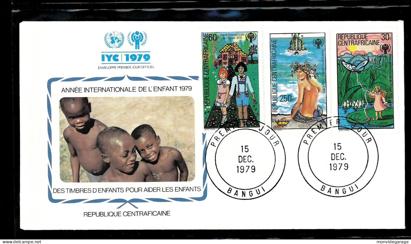 République Centraficaine - Année Internationale De L'enfant 1979 - Premier Jour - IJDK 039 - UNICEF