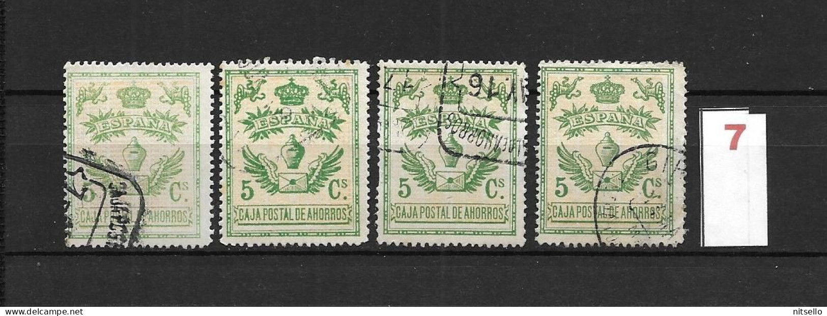 LOTE 1891 B  ///   ESPAÑA 1918 CAJA POSTAL DE AHORROS 5 CTMOS         ¡¡¡ LIQUIDACION - JE LIQUIDE - SIEDLUNG !!! - Fiscali