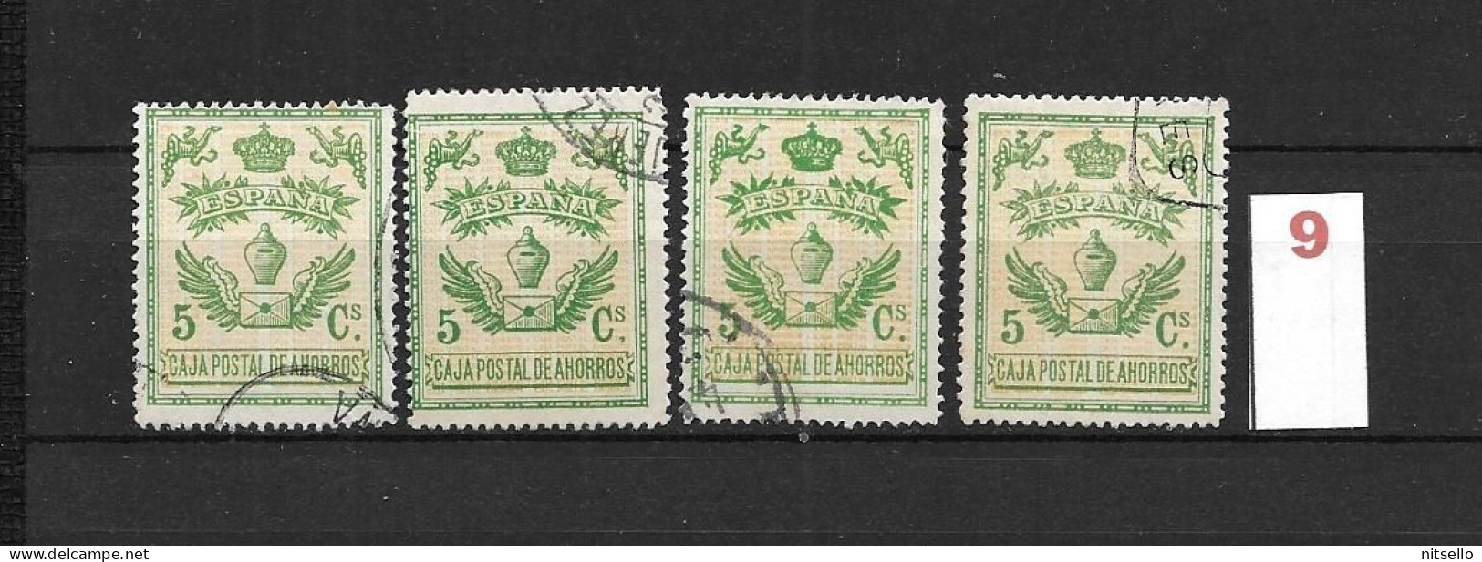 LOTE 1891 B  ///   ESPAÑA 1918 CAJA POSTAL DE AHORROS 5 CTMOS         ¡¡¡ LIQUIDACION - JE LIQUIDE - SIEDLUNG !!! - Steuermarken