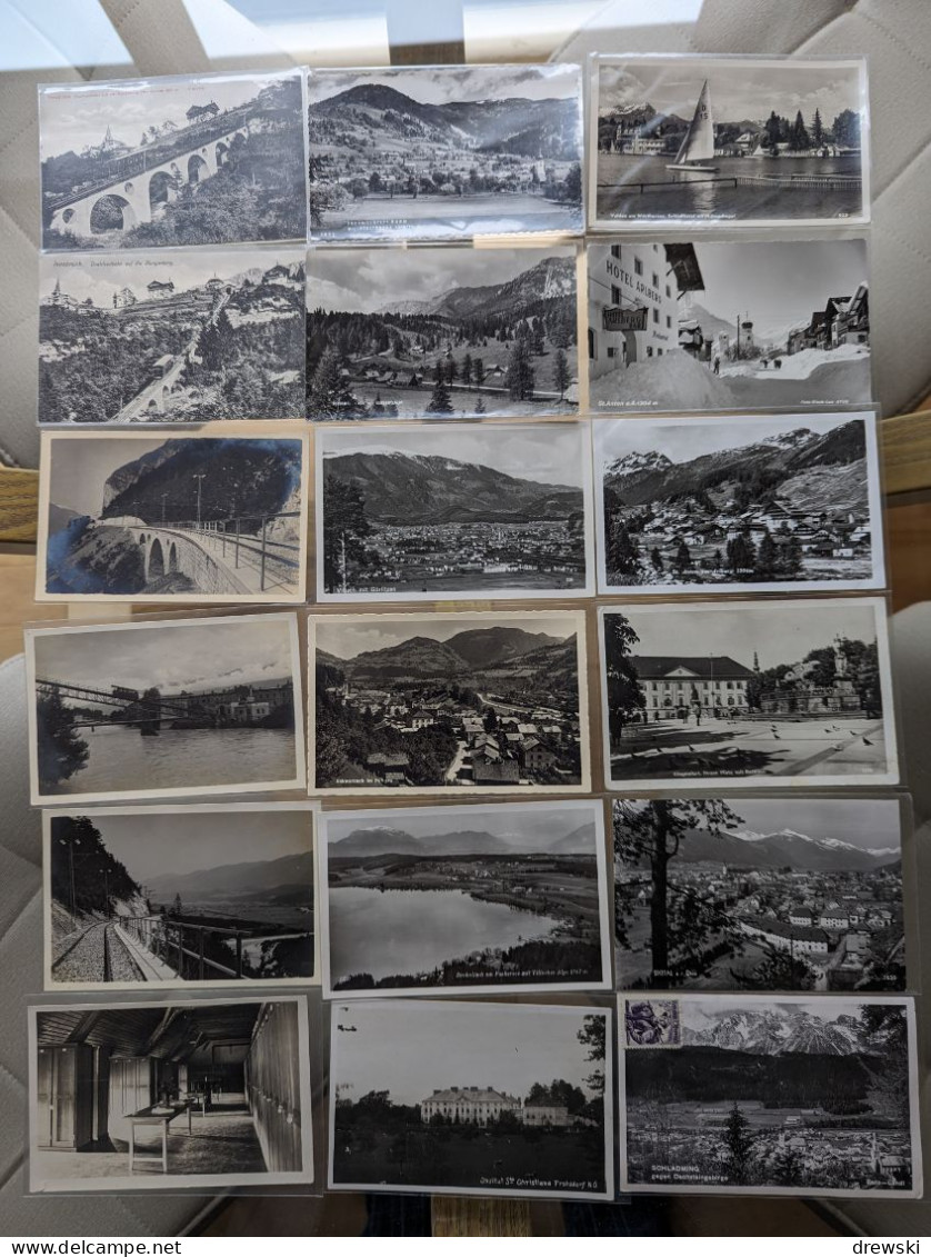 AUSTRIA / ÖSTERREICH - 54 Different Postcards - Retired Dealer's Stock - ALL POSTCARDS PHOTOGRAPHED - Verzamelingen & Kavels