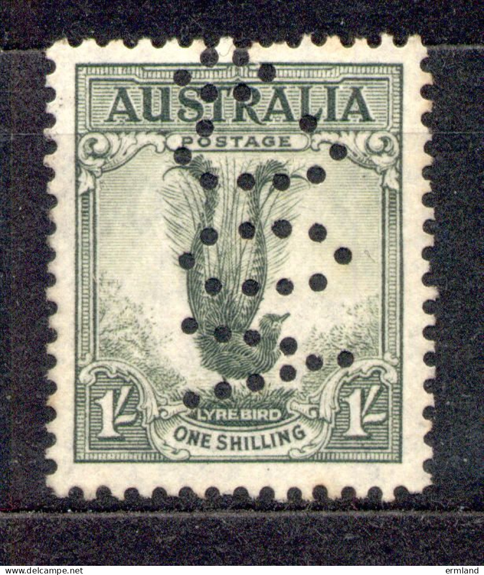 Australia Australien 1937 - Michel Nr. 148 A O Mit Perfin (Perforated Initials) - Oblitérés