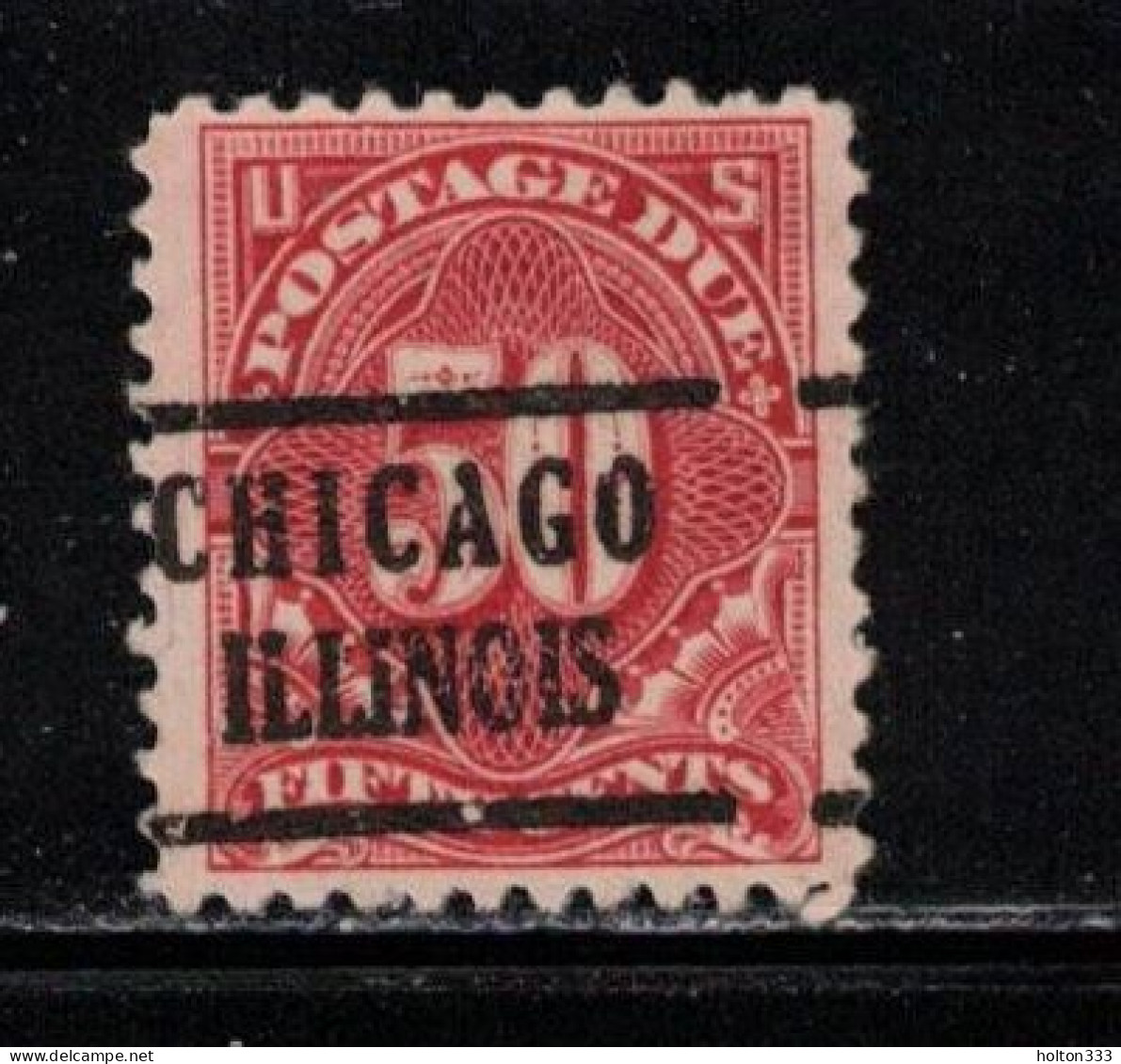 USA Scott # J67 Used - Postage Due - Chicago Precancel - Strafport