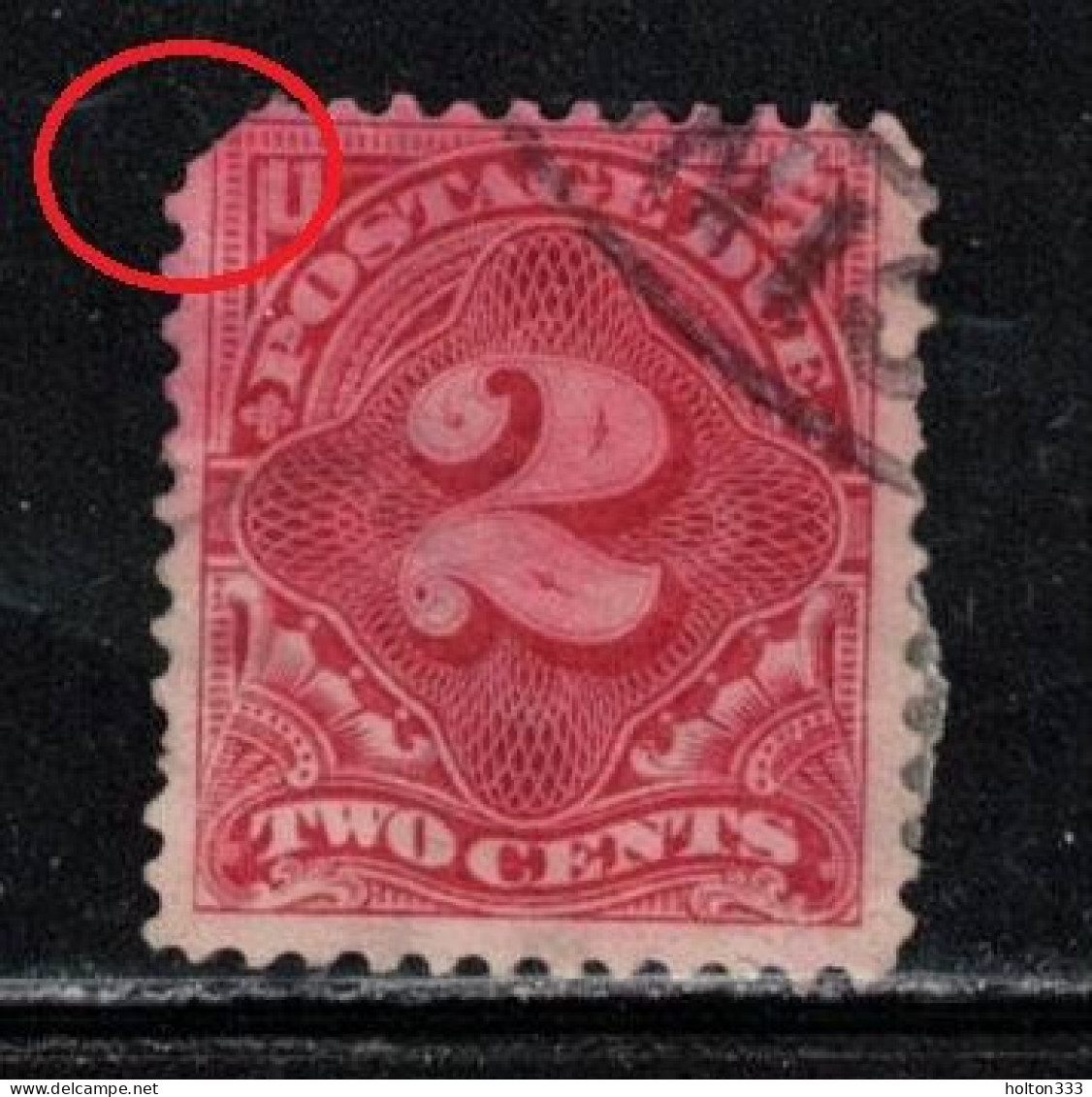 USA Scott # J46 Used - Postage Due - Strafport