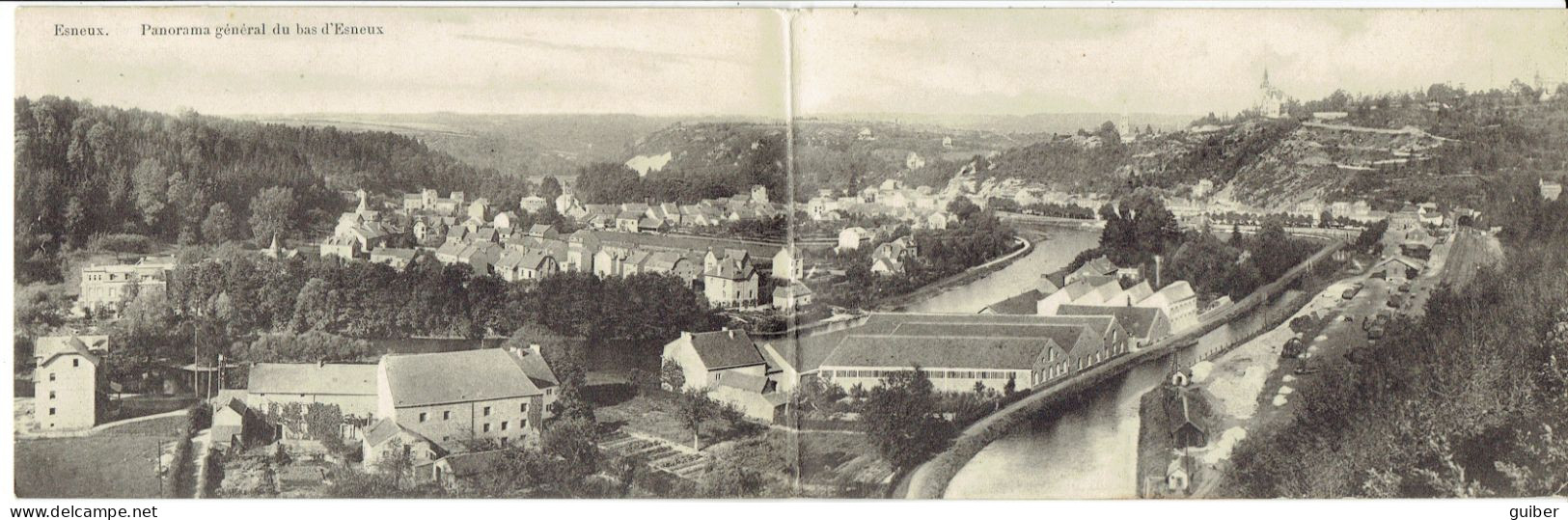 Esneux Panorama Carte Double Entiere - Eupen