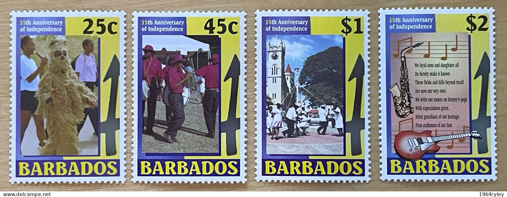 BARBADOS - MNH** - 2001 - # 1015/1018 - Barbados (1966-...)