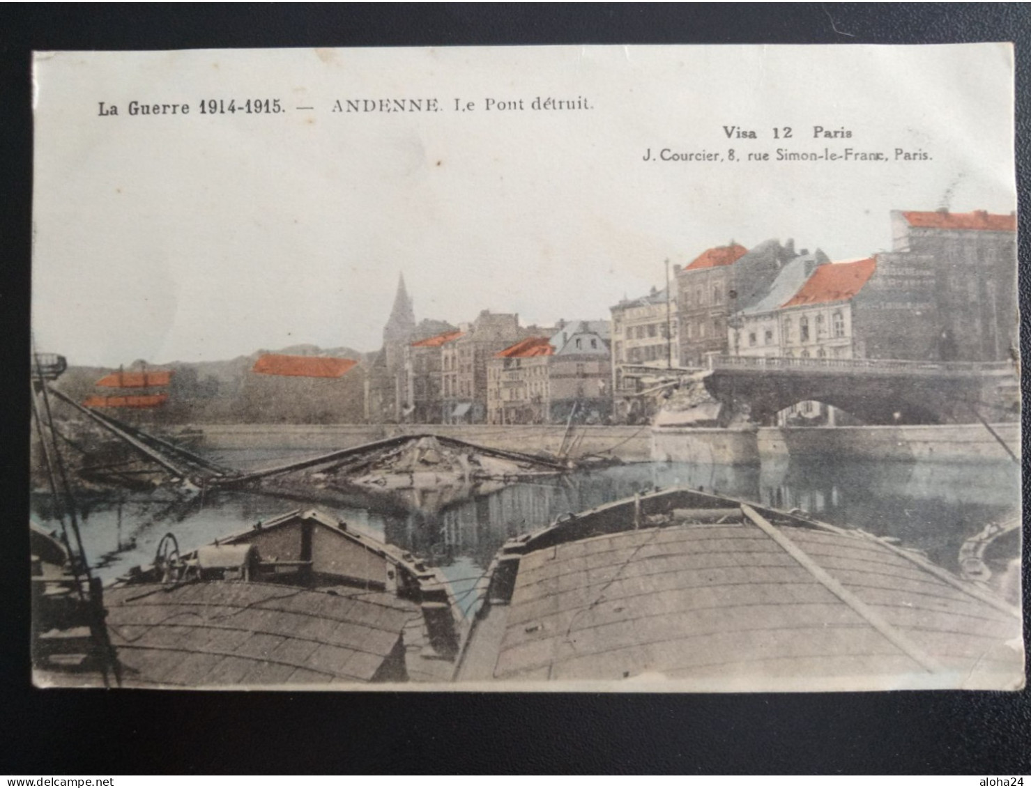 BELGIQUE ANDENNE LE PONT DETRUIT LA GUERRE 1914 1915 - 10216 - Andenne