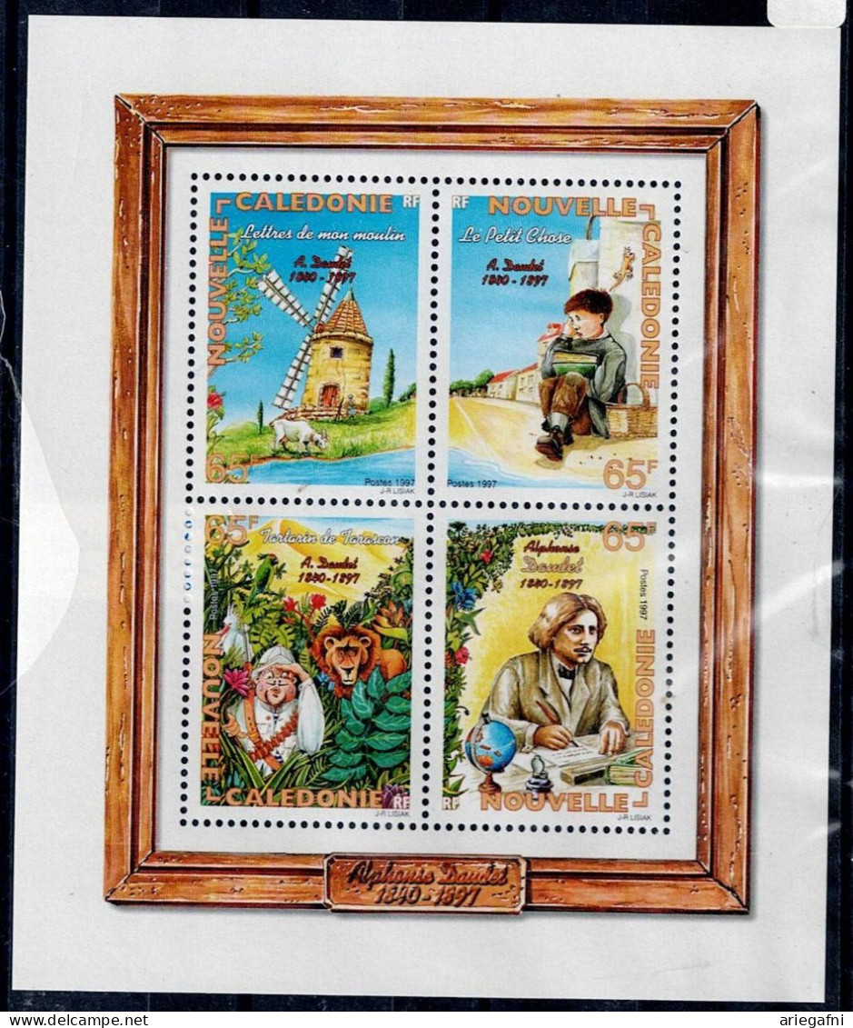 NEW CALEDONIA 1997 100TH ANNIVERSARY OF DEATH OF ALPHONSE DAUDET MI No BLOCK 20 MNH VF!! - Blocs-feuillets