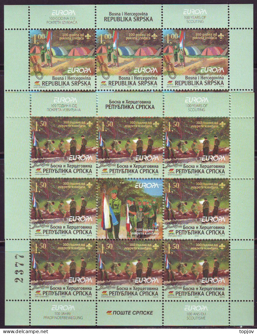 BOSNIA & H. - BANJA LUKA - EUROPA SCOUTS  FLAGS  -**MNH - 2007 - 2007