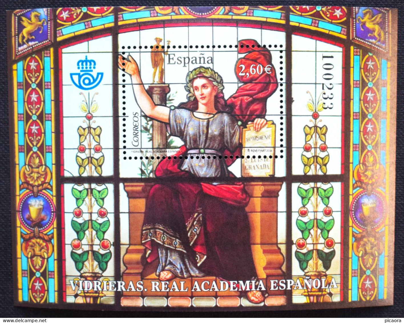 España Spain  2008 Vidrieras Mi BL179  Yv BF172  Edi 4445  Nuevo New MNH ** - Glas & Fenster