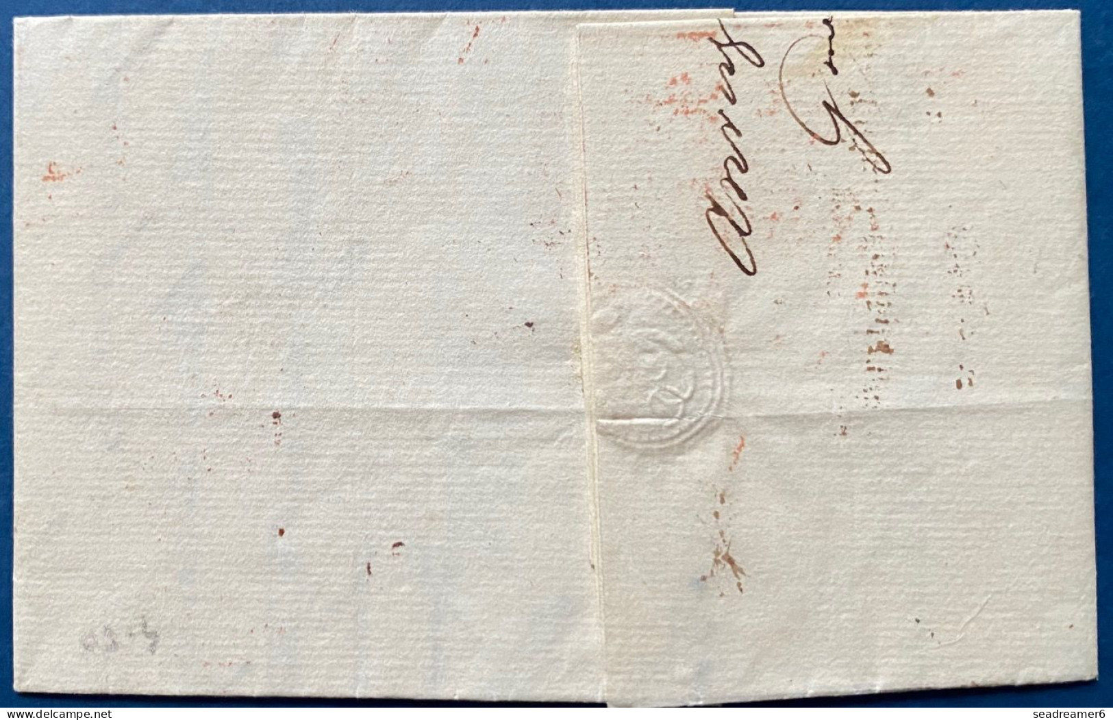 LETTRE 10 MARS 1837 Càd " ANVERS " Pour PARIS + B4R + BELGIQUE PAR VALENCIENNES + HOLLANDE PAR VALENCIENNES - 1830-1849 (Belgique Indépendante)