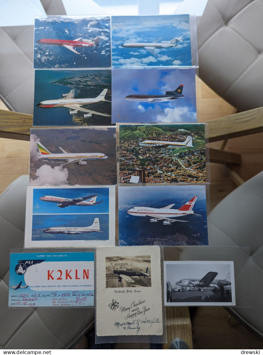 AVIATION - 147 different postcards - Retired dealer's stock - ALL POSTCARDS PHOTOGRAPHED