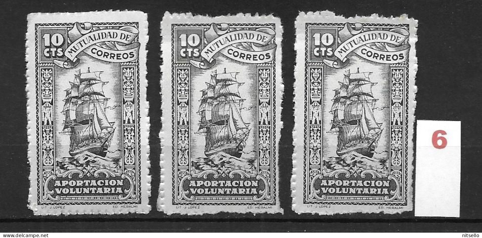 LOTE 1892 E  ///   ESPAÑA MUTUALIDAD DE CORREO APORTACION VOLUNTARIA  // NUEVOS ** MNH   ¡¡¡ LIQUIDACION TOTAL !!! - Bienfaisance