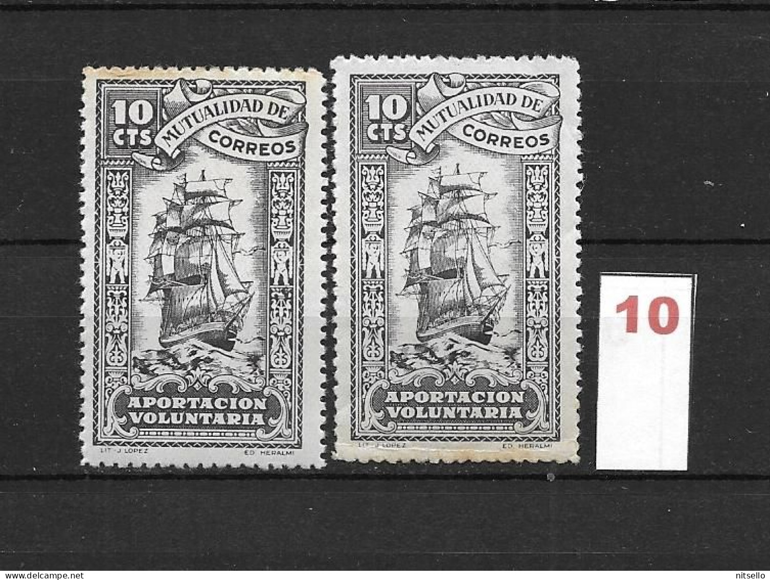 LOTE 1892 E  ///   ESPAÑA MUTUALIDAD DE CORREO DENTADO COMPLETO // NUEVOS ** MNH   ¡¡¡ LIQUIDACION TOTAL !!! - Beneficenza