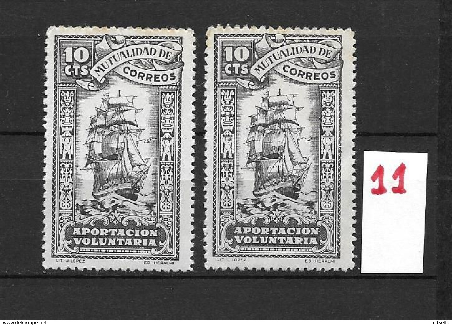 LOTE 1892 E  ///   ESPAÑA MUTUALIDAD DE CORREO DENTADO COMPLETO // NUEVOS ** MNH   ¡¡¡ LIQUIDACION TOTAL !!! - Liefdadigheid