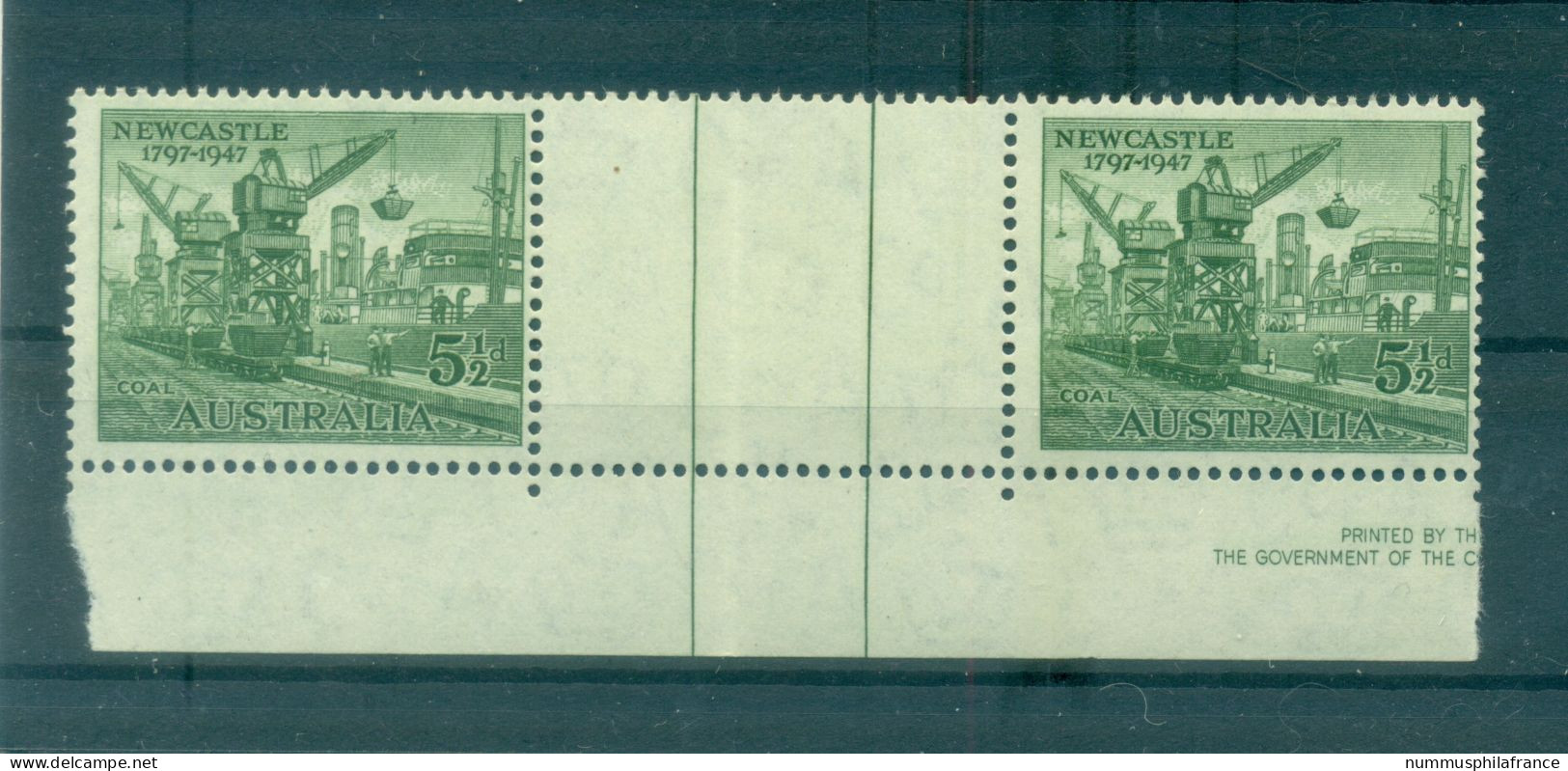 Australie 1947 - Y & T N. 158 - Newcastle (Michel N. 181) - Ongebruikt