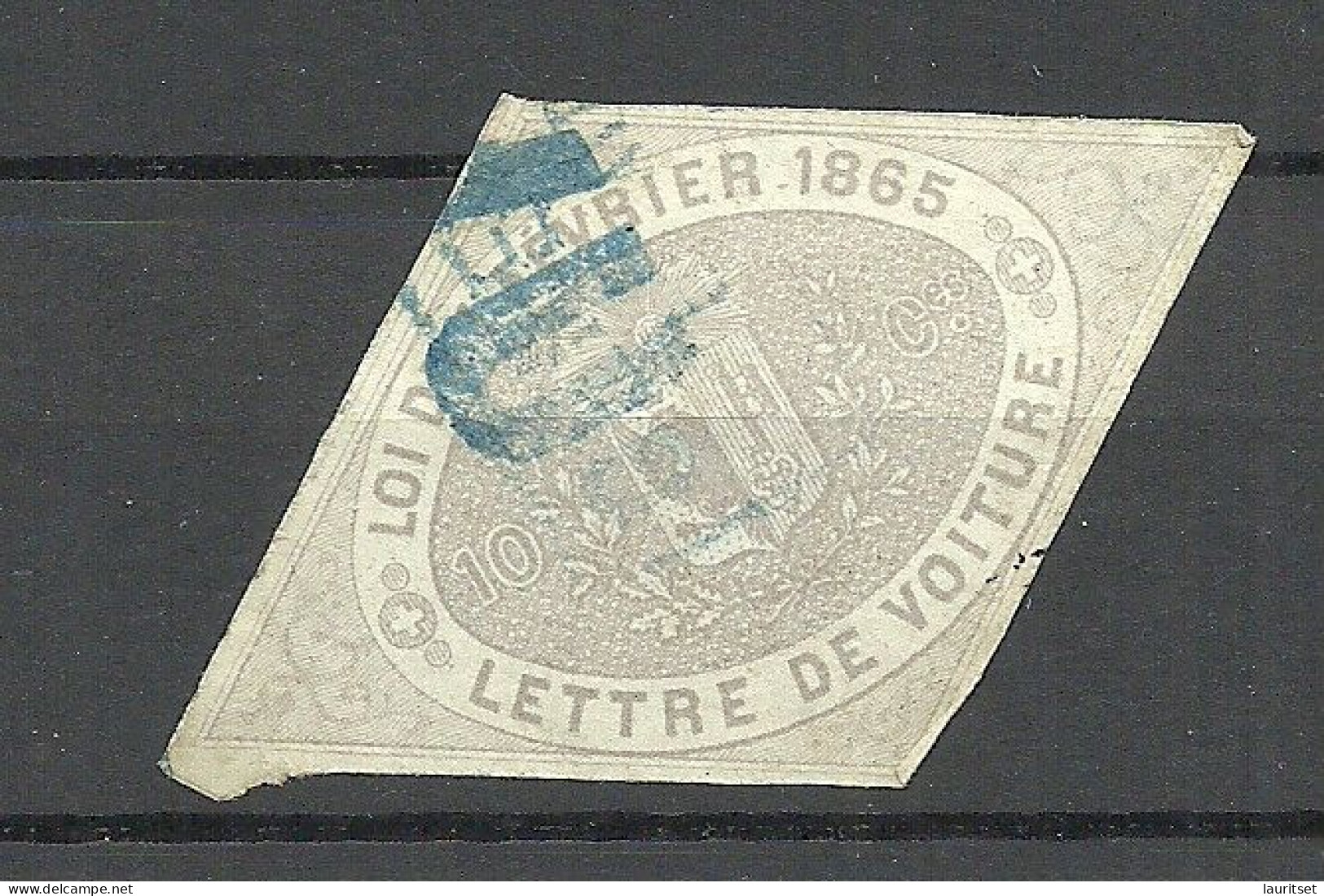 SCHWEIZ Switzerland 1865 Canton De Geneve Lettre De Voiture Imperforated O - 1843-1852 Timbres Cantonaux Et  Fédéraux