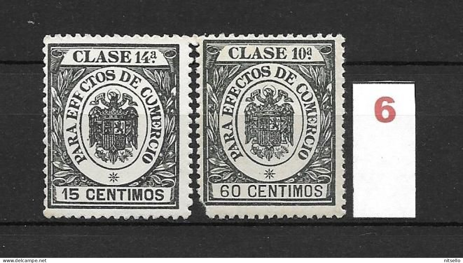 LOTE 1891 C  ///  ESPAÑA - CLASE 10ª PARA EFECTOS DE COMERCIO // NUEVOS ** MNH   ¡¡¡ LIQUIDACION TOTAL !!! - Revenue Stamps