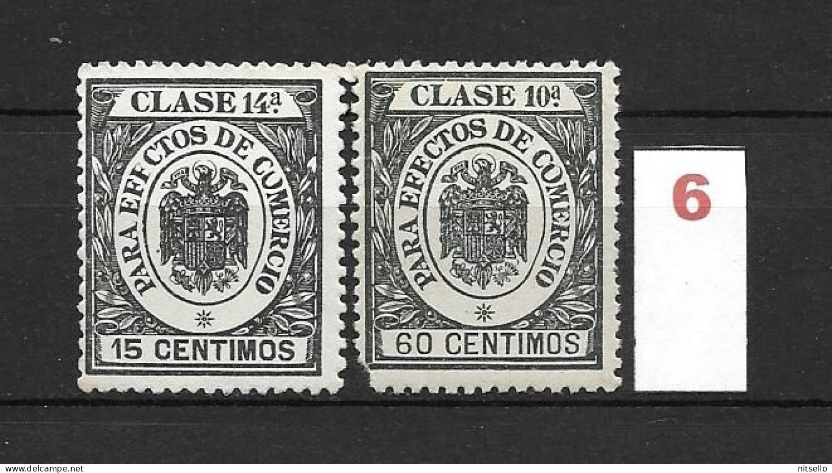 LOTE 1891 C  ///  ESPAÑA - CLASE 10ª PARA EFECTOS DE COMERCIO // NUEVOS ** MNH   ¡¡¡ LIQUIDACION TOTAL !!! - Fiscale Zegels